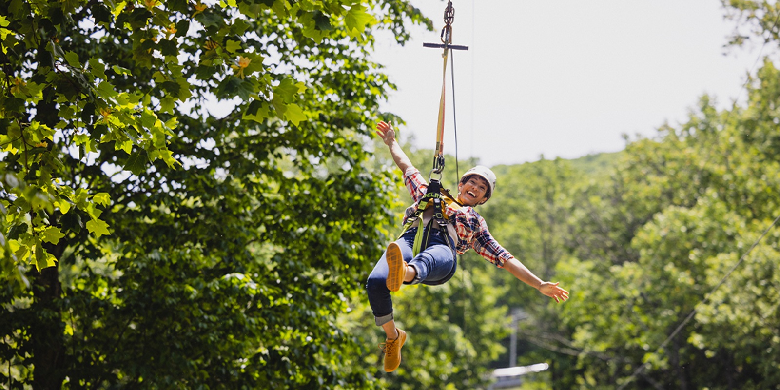 1000' Double Barrel Zipline